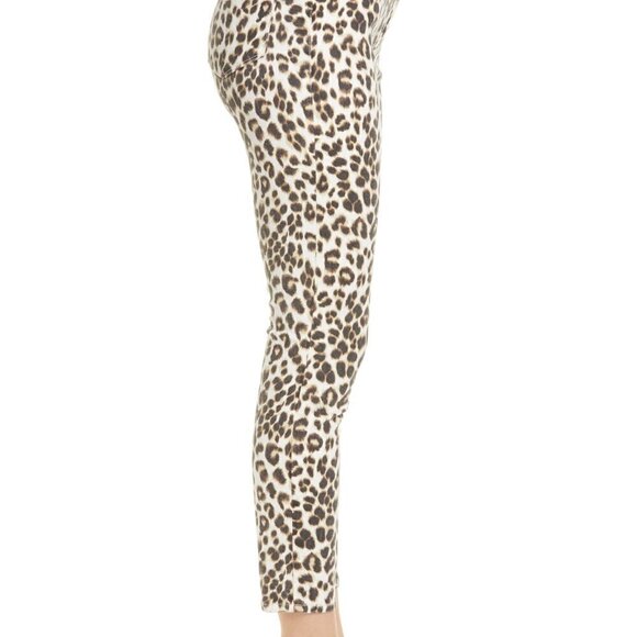 Frame Ali Ultra high rise skinny crop leopard print jeans cigarette new 26 - Picture 12 of 13